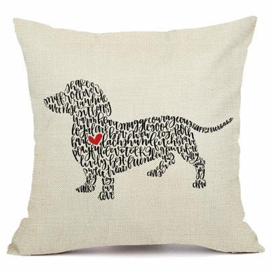 dachshund cushion cover