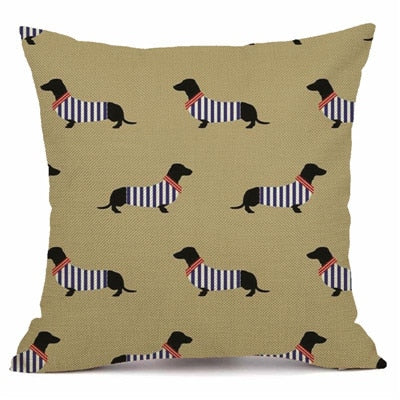 dachshund cushion cover