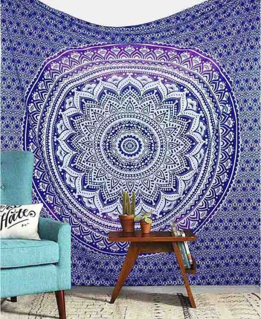 Indian Mandala Wall Hanging , or Sofa or Bed throw