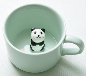Animal figurine tea or coffee cup