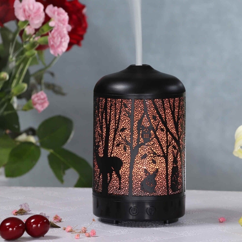 Ultrasonic Humidifier and Aroma Diffuser with LED lights, choice of Forest scenes