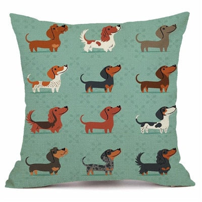 dachshund cushion cover