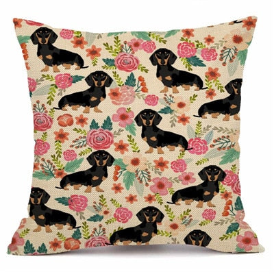 dachshund cushion cover