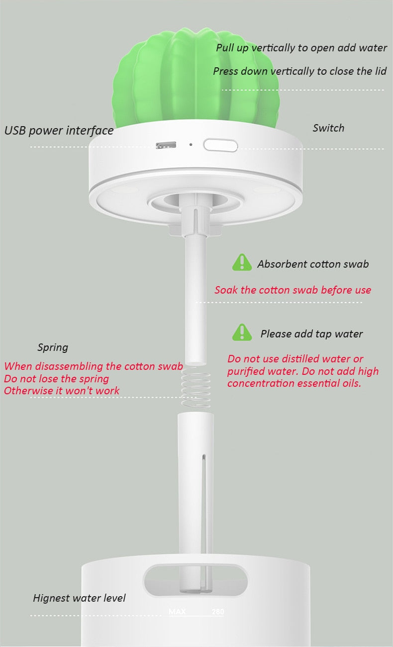 Ultrasonic Cool Mist Diffuser and Humidifer
