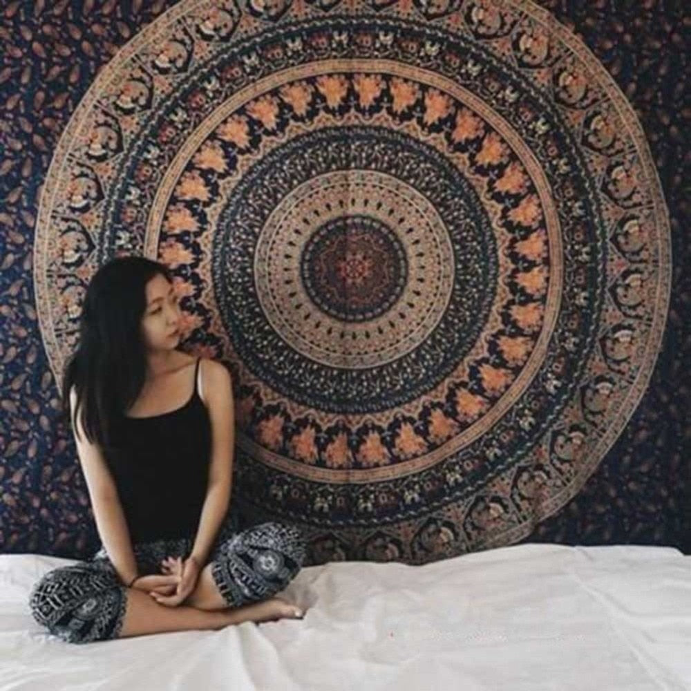 Indian Mandala Wall Hanging , or Sofa or Bed throw