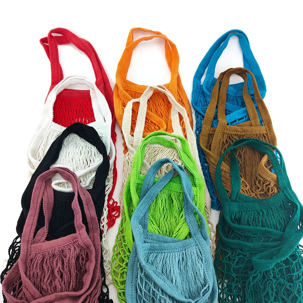 Eco-Friendly Cotton Mesh Reusable Shopping bag- MEDIUM