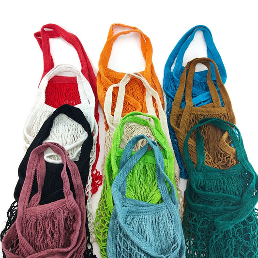 Eco-Friendly Cotton Mesh Reusable Shopping bag- MEDIUM