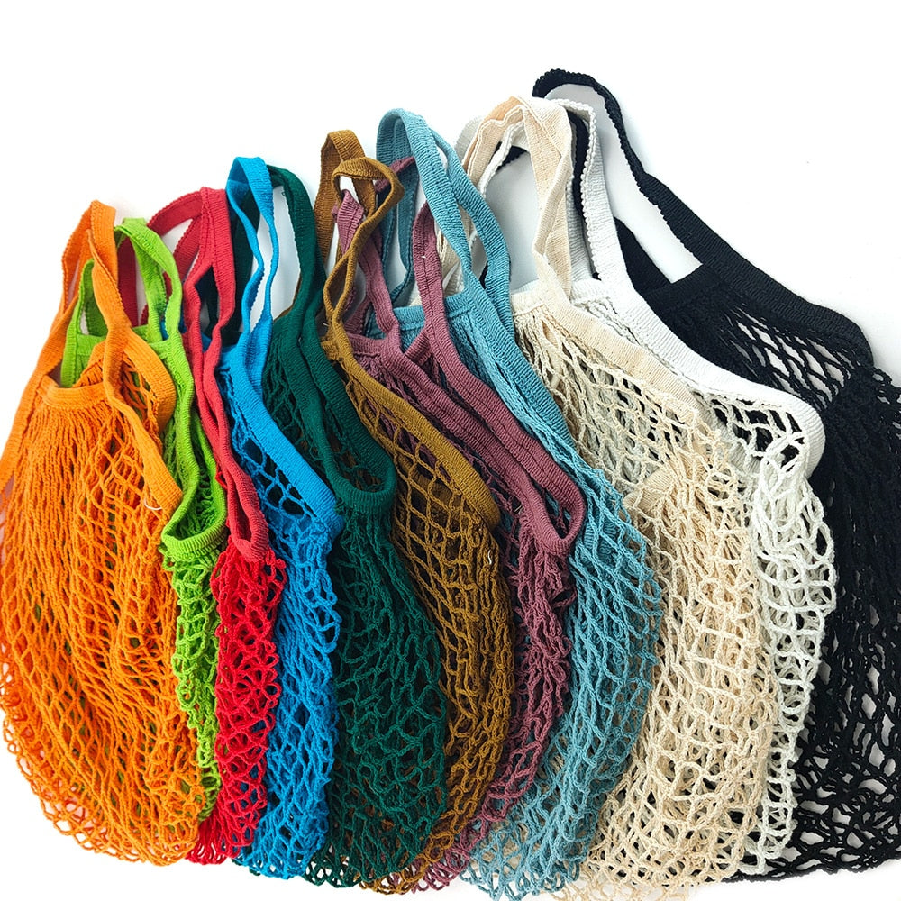 Eco-Friendly Cotton Mesh Reusable Shopping bag- MEDIUM