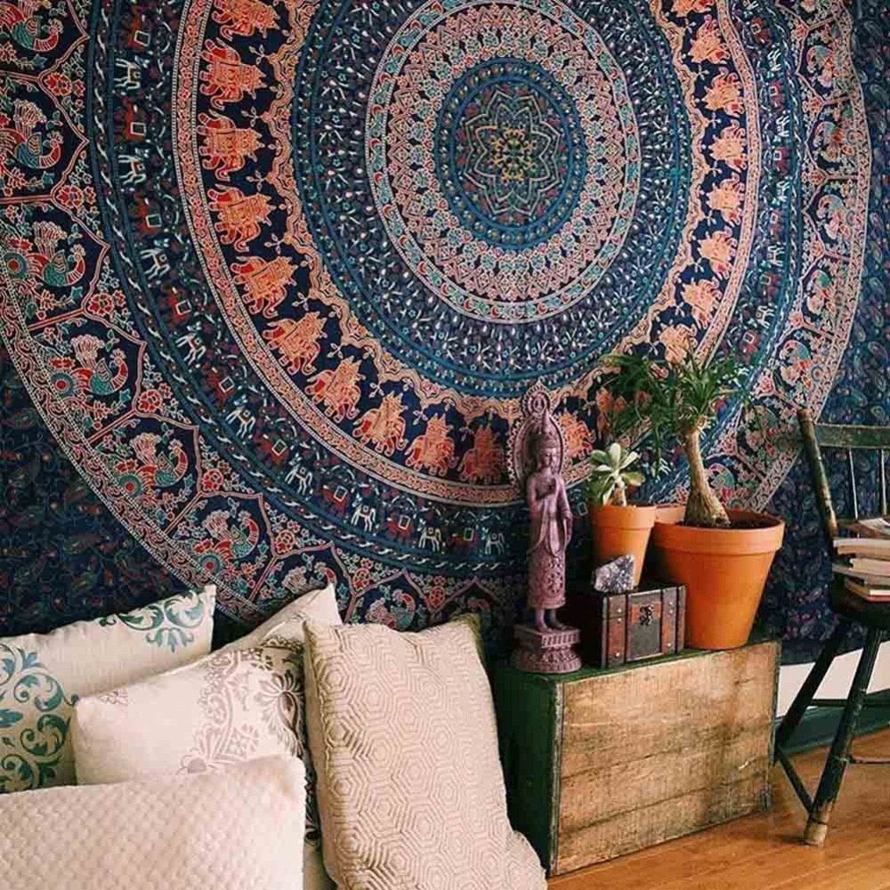 Indian Mandala Wall Hanging , or Sofa or Bed throw