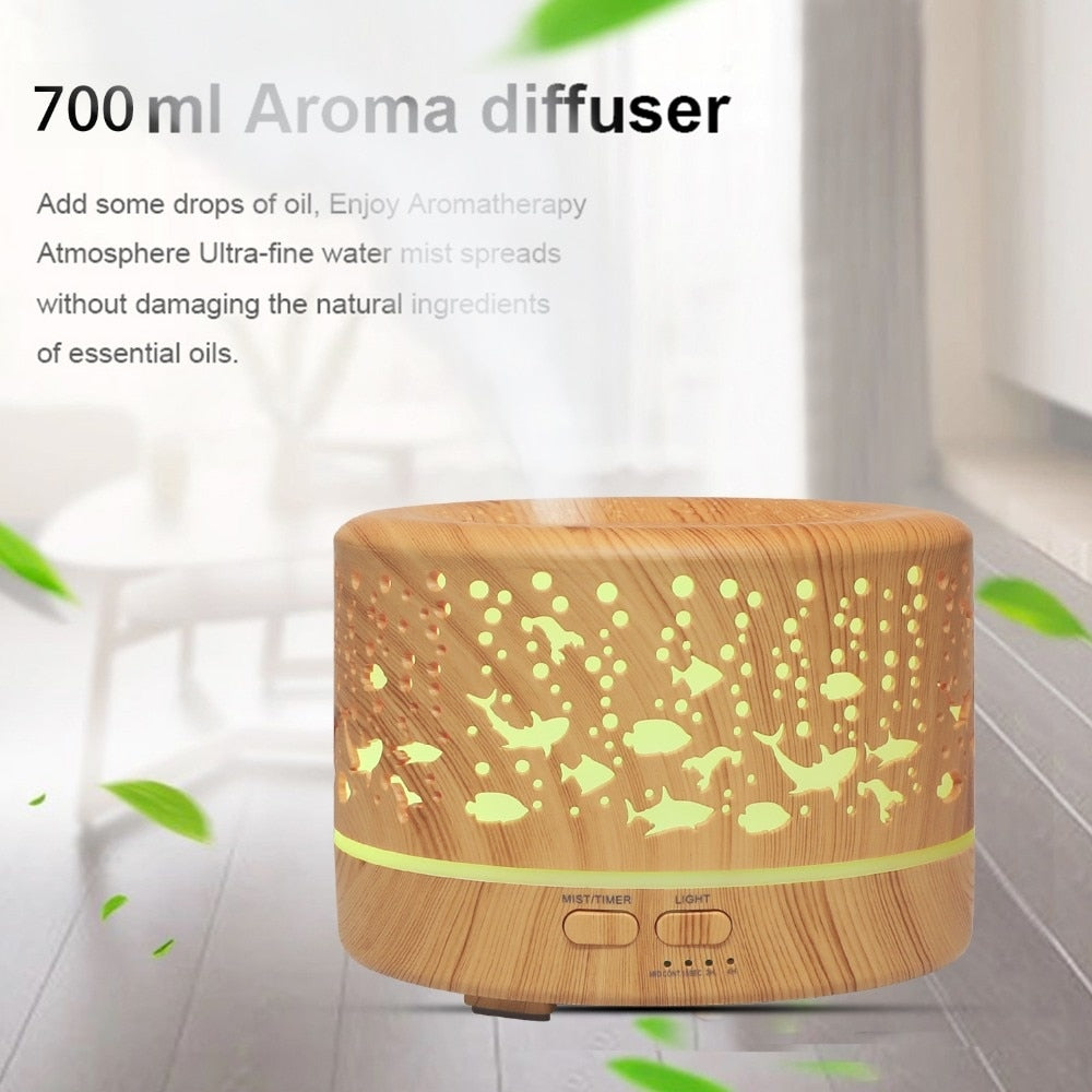 ultrasound aromatherapy diffuser and humidifier LED 