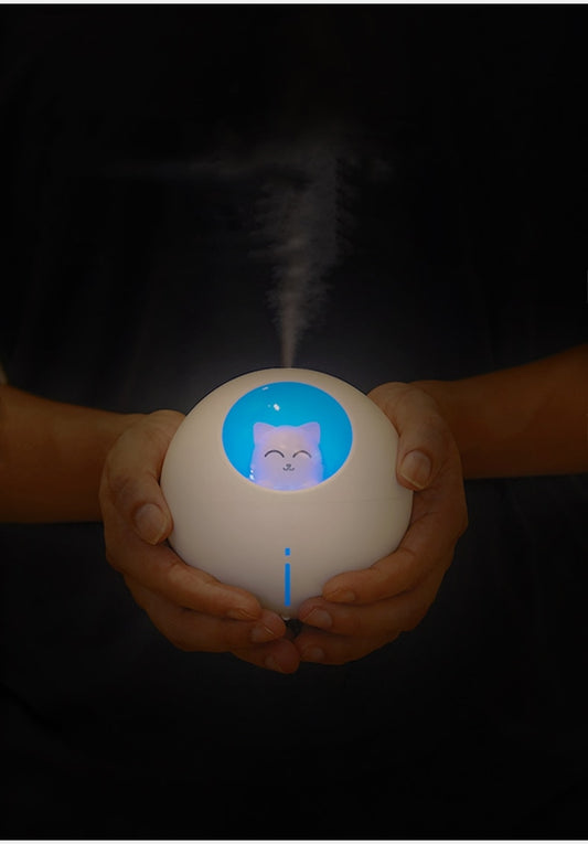 night light planet cat diffuser humidifier kids